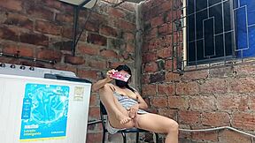 My Slutty Neighbor Flashes Pussy Under Dress While Shaking Ass in Garden