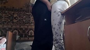 Unbelievable! Our gentle lesbian sex turns hard with spanking and pussy licking.