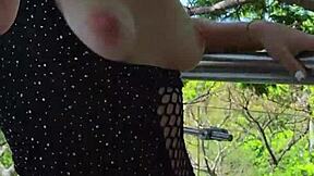 Fucking Hard with My Skinny Friend on the Balcony in Wild Amateur Action