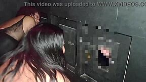 Levei Meia Irm� Para Conhecer Uma Cabine De Gloryhole E Ela Ficou Excitada E Acabamos Chupando V�rios Desconhecidos Interracial Amateurs Bbw Gloryhole Wife Fat Slut Old Cuckold Voyeur