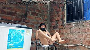 My Slutty Neighbor Flashes Pussy Under Dress While Shaking Ass in Garden