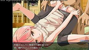 Playing with the incubus in hentai anime