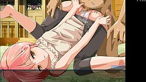 Playing with the incubus in hentai anime