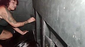 Levei Meia Irm� Para Conhecer Uma Cabine De Gloryhole E Ela Ficou Excitada E Acabamos Chupando V�rios Desconhecidos Interracial Amateurs Bbw Gloryhole Wife Fat Slut Old Cuckold Voyeur