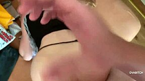 Big Booty Maid Sucks Cock Then Gets Pussy Fucked Doggy