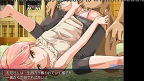 Playing with the incubus in hentai anime