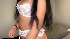 horny british girl says, 'watch me play with my toy solo.'