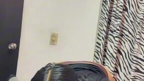 My sister-in-law arrives in sexy dress eager for fun