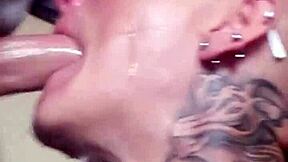 Vilja Delivers Sloppy Deepthroat with Spitting