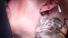 Vilja Delivers Sloppy Deepthroat with Spitting