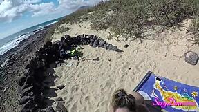 ride the waves at sexydeas beach with pov doggystyle and close up views