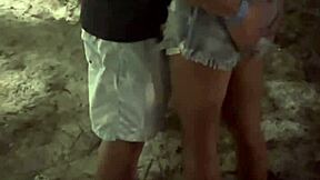 naughty wife teases single guy at the beach, lures him to his room in sheer while cuckold films the full encounter