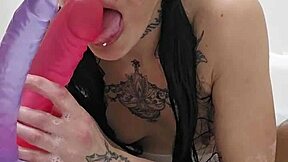 Emy Angel Plays In Her Bath