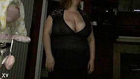 What the wife wears when she wants dick: 42f with natural big tits