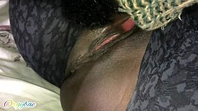 milf gets straight hot 100 strokes from big black cock.