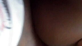 Hey, this ebony babe is going to work on that monster cock so hard