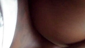 Hey, this ebony babe is going to work on that monster cock so hard