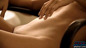 wow, cara mell stripping down in sexy lingerie!