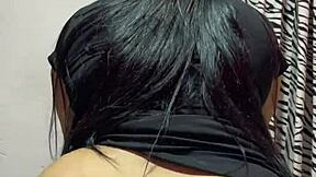 My sister-in-law arrives in sexy dress eager for fun