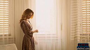 wow, cara mell stripping down in sexy lingerie!