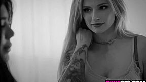 Latina Milf Brunette Hyley Winters and Diabella Eclair Explore First Lesbian Cunilingus with Muff Diving