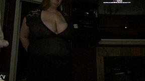 What the wife wears when she wants dick: 42f with natural big tits