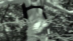 Real behind the scenes, amateurs capture outdoor deepthroat blowjob with monster cock leading to facial cumshot