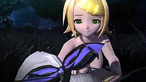 kagamine rin meiko and haku in knife project diva nude mod