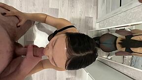 stepsister gives me a relaxing massage after work