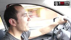 Mexican guy interviews big cuban woman for casting