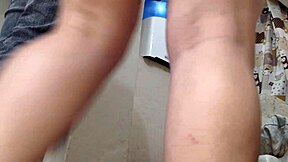 naughty blonde wife fucks in doggystyle while cuckold watches