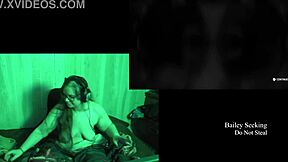 Naked BBW flaunts big natural tits and ass at lake house