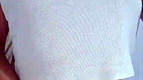 latina masturbates for fans with anal cucumber and pussy double penetration