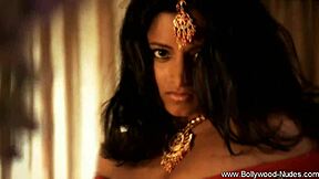 Beautiful Brunette Undresses In India