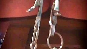 Big Pink Pussy Lips Dangled And Stretched With Weights