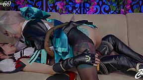 Anal Sluts of Genshin Impact: Ksu, Colt, Sia, Siberia, Purple Bitch, and Fiftiwave69 Engage in Fisting and Gaping