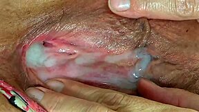 Ever seen a fat BBW with cum dripping from her plump pussy?