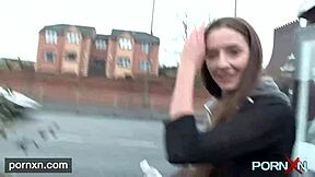 Leyla Exposes Shaved Pussy In Public!