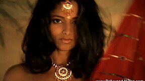 Beautiful Brunette Undresses In India