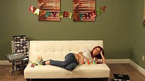 Birthday Girl-On-Girl Lesbian Fun