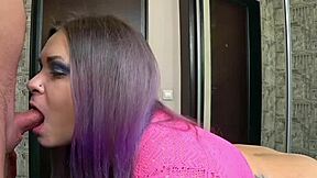 Holy crap, can you believe my hot goth stepsister blowing me in the mirror hallway like a total slut?