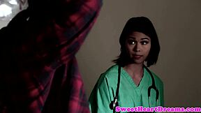 Lezzies straponfuck and finger teen pussies