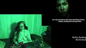 Naked BBW flaunts big natural tits and ass at lake house