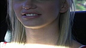 Christine's threesome with another girl riding dick on bed