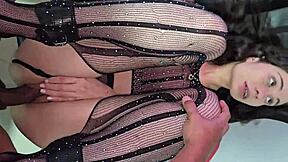 Beautiful Girl Wearing Very Sexy Black Lingerie Fucks Her Lover Secretly!