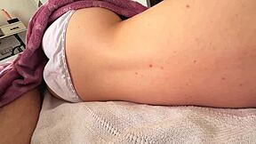 redhead bent over for doggystyle morning sex