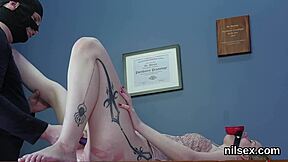 Cute girl endures brutal anal therapy in asylum