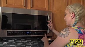 Spanked ass sub tied up for pounding!