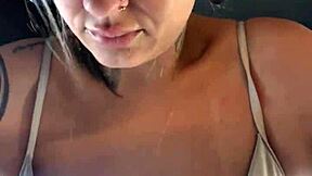 I feel so horny training in my thong bikini, guest watching and masturbating