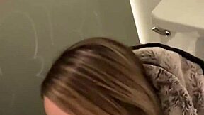 Couple Gets Caught In Restroom And Continues